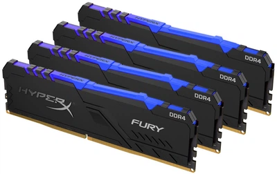 Оперативная память HyperX DDR4-3466 32768MB PC4-27700 (Kit of 4x8192) Fury RGB Black (HX434C16FB3AK4/32)