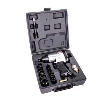 Гайковерт 1/2" пневматический 345 Нм Intertool (в кейсе + набор головок, 17 ед.)