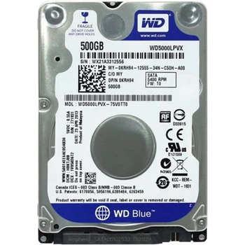 Накопитель HDD 2.5" SATA 500GB WD Scorpio Blue (WD5000LPVX) - Refurbished