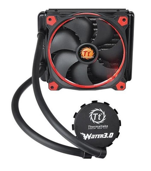 Система водяного охлаждения Thermaltake Water 3.0 Riing Red 140 (CL-W150-PL14RE-A), Intel: 2066/2011-3/2011/1366/1156/1155/1151/1150, AMD: AM4/FM2/FM1/AM3+/AM3/AM2+/AM2, 172x140x27 мм, 4-pin