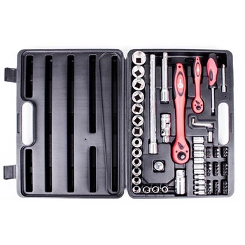 Набор инструментов 72 од. 1/2", 1/4" Intertool Cr-V (профессиональный)