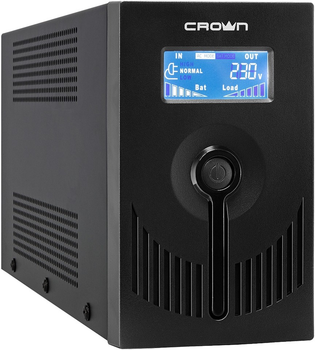 ИБП Crown CMU-SP650Euro, LCD, USB, metal case