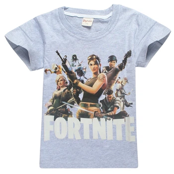 Футболка Fortnite герои серая 130