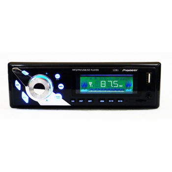 Автомагнітола 1281 ISO/MP3/FM/USB/microSD/карта Black
