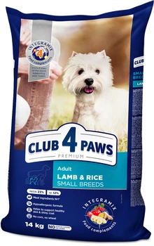Сухий корм для собак Club 4 Paws Преміум Для дрібних порід Ягня та рис