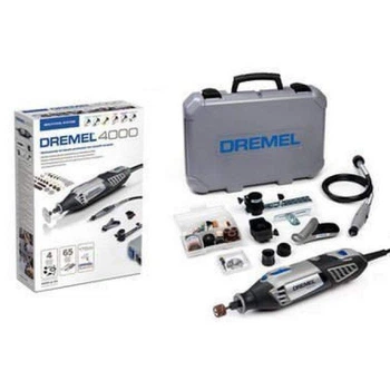 Многофункциональный инструмент Dremel 4000-4/65 + кулачковый патрон + набор сверел