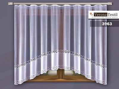 Ажурна жаккардовая тюль Verona 180 х 300 см (3963)