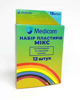 Набір пластирів medicom мікс 12 шт.