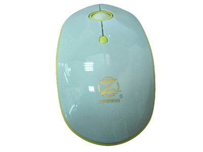 Беспроводная бесшумная аккумуляторная мышь Zornwee W880 Бело-желтая
