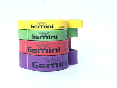 Комплект резинок для підтягувань Gemini 4 шт. (петлі для підтягувань 15-30 кг, 18-35 кг, 22-40 кг, 25-45 кг)