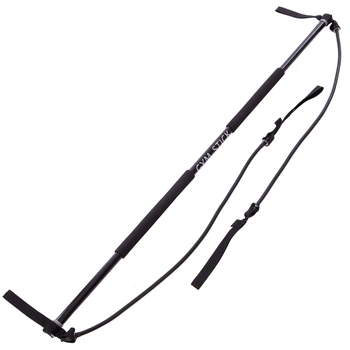 Палиця гімнастична для фітнесу з еспандерами Gym Stick (пластик, неоп, l-130см, l есп-80см) (FI-4412)