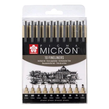 Набор лайнеров Sakura Pigma Micron 10 шт (POXSDK10A)