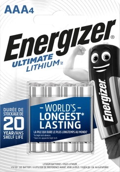 Батарейки Energizer AAA Ultimate Lithium 4 шт (E301535701)