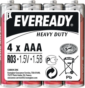 Батарейки Energizer Eveready AAA Heavy Duty 4 шт (639609)