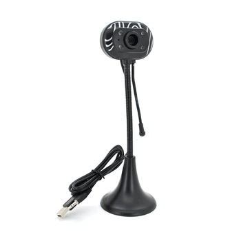 Вебкамера с гарнитурой, 800 × 600, пласт. корпус, Black