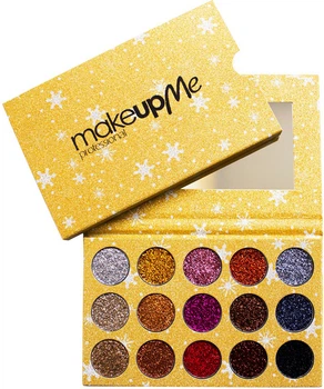 Палитра теней Make Up Me GL15G глиттерных 15 оттенков 40 г (7107725314351)
