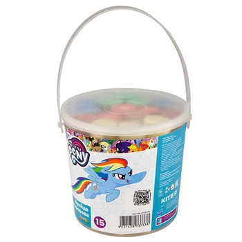 Мел цветной Kite Jumbo, 15шт. в ведерке, My Little Pony LP19-074
