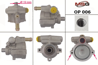 Насос ГУР новий NISSAN Interstar 2002-,NISSAN Interstar 2002-2009,NISSAN Primastar 2002-,OPEL Co, MSG, op006