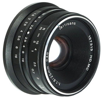 Об'єктив 7Artisans 25mm f1.8 M43 (Panasonic Olympus)