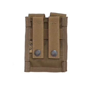 Подсумок Flyye Molle Double 9mm Mag Pouch Coyote brown (FY-PH-P003-CB)