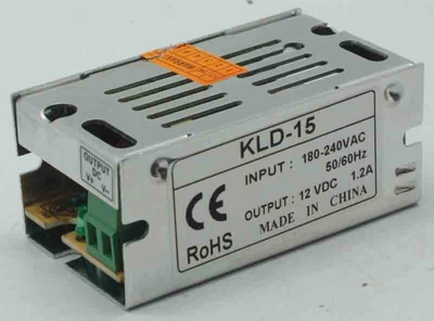 Блок&nbsp;питания&nbsp;15W&nbsp;1,25А 220AC&nbsp;12V&nbsp;DC&nbsp;IP20