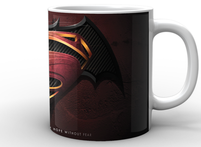 Кружка GeekLand біла Бетмен Batman Бетмен символ Бетмена та супермена BM.02.036.714