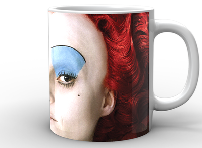 Кружка GeekLand белая Алиса в стране чудес Alice in Wonderland черная королева AW.02.008