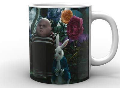 Кружка GeekLand белая Алиса в стране чудес Alice in Wonderland траляля и труляля AW.02.006