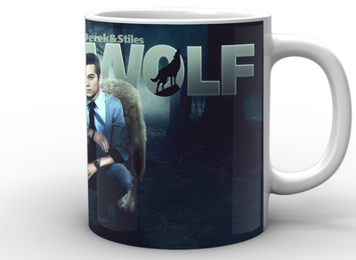 Кружка GeekLand біла Вовченя Teen Wolf Вовченя напис TW.02.032.272