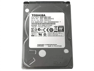 Жорсткий диск Toshiba 1 ТБ 2,5" SATA 5400 об/хв 8 МБ Refurbished для ноутбука (CDF468646779)