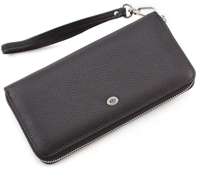 Кошелек из натуральной кожи ST Leather (ST45-2) 98543 Черный