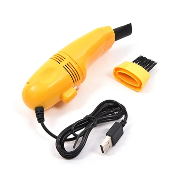 Мини-пылесос для чистки клавиатуры и компьютера от USB Vacuum KY-8081, Оранжевый (1001908-Orange-0)