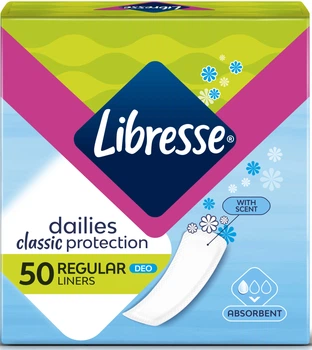 Ежедневные прокладки Libresse Classic Protection Deo (1 капля), 50 шт