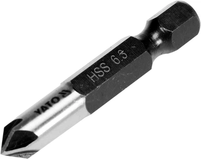 Зенківка конічна для металу YATO HEX- 1/4" 6.3 x 40 мм (YT-44721)