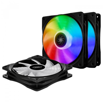 Вентилятор Deepcool CF 120-3 IN 1 120x120x25мм, 4-pin, черный с белым