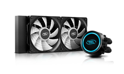Система водяного охлаждения Deepcool Gammaxx L240 V2, Intel: LGA2066/2011/1151/1150/1155/LGA1366, AMD: AM4/AM3+/AM3/AM2+/AM2/FM2+/FM2/FM1, 282x120x27 мм, 4-pin