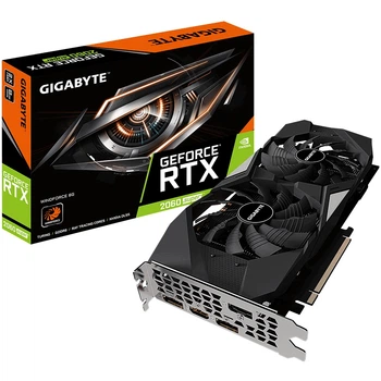Видеокарта GF RTX 2060 Super 8GB GDDR6 Windforce Gigabyte (GV-N206SWF2-8GD)
