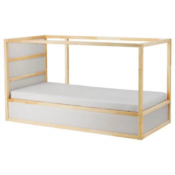 Двусторонняя детская кровать IKEA KURA 90x200 см белый сосна 802.538.09