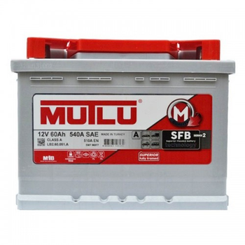 Аккумулятор Mutlu SFB (Ser2) 6CT-60Ah R+ 510A (EN) низкобазовый