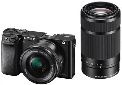 Фотоаппарат Sony Alpha A6000 kit (16-50mm + 55-210mm) Black