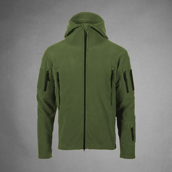 Куртка тактическая LikeS флисовая с капюшоном М Оливковая (6599)