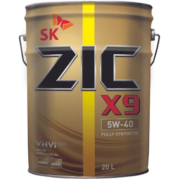 Моторное масло ZIC X9 5W-40 20л – фото, отзывы, характеристики в