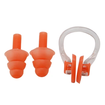 Беруши для плавания с клипсой и от шума Silenta Swim Light Оранжевый (12150)