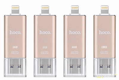 Флешка USB/lightning MFI Hoco UD2 16GB