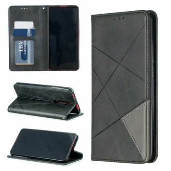 Чохол-книжка з кишеньками UniCase Geometric Pattern для Xiaomi Mi 9T / Mi 9T Pro / Redmi K20 / Redmi K20 Pro - Black