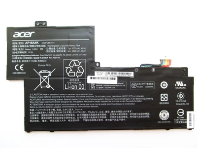 Батарея для ноутбука Acer AP16A4K Aspire One A01, 3770mAh (42Wh), 3cell, 11.25V, Li-Pol, черная,