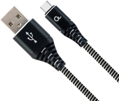Кабель Cablexpert USB — USB Type-C 1 м Black (CC-USB2B-AMCM-1M-BW)