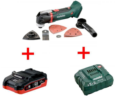 Багатофункціональний інструмент Metabo MT 18 LTX (1 акумулятор LIHD 3.5 Ач і зарядний пристрій)