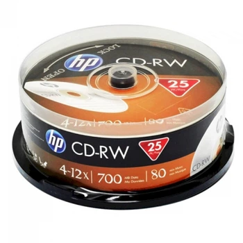 Диски CD-RW 80 HP 700MB 4x-12x 25 шт
