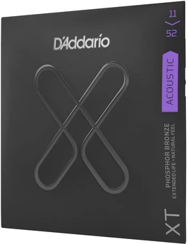 Струны для акустических гитар D'Addario XTAPB1152 XT Phosphor Bronze Custom Light 11-52